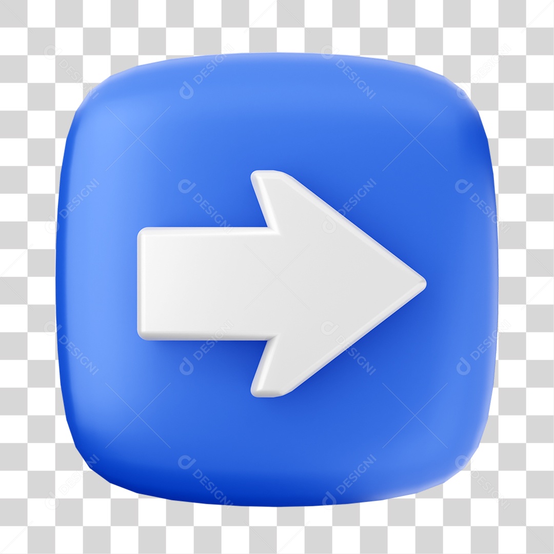 Ícone 3D Setas Para Composição PNG Transparente