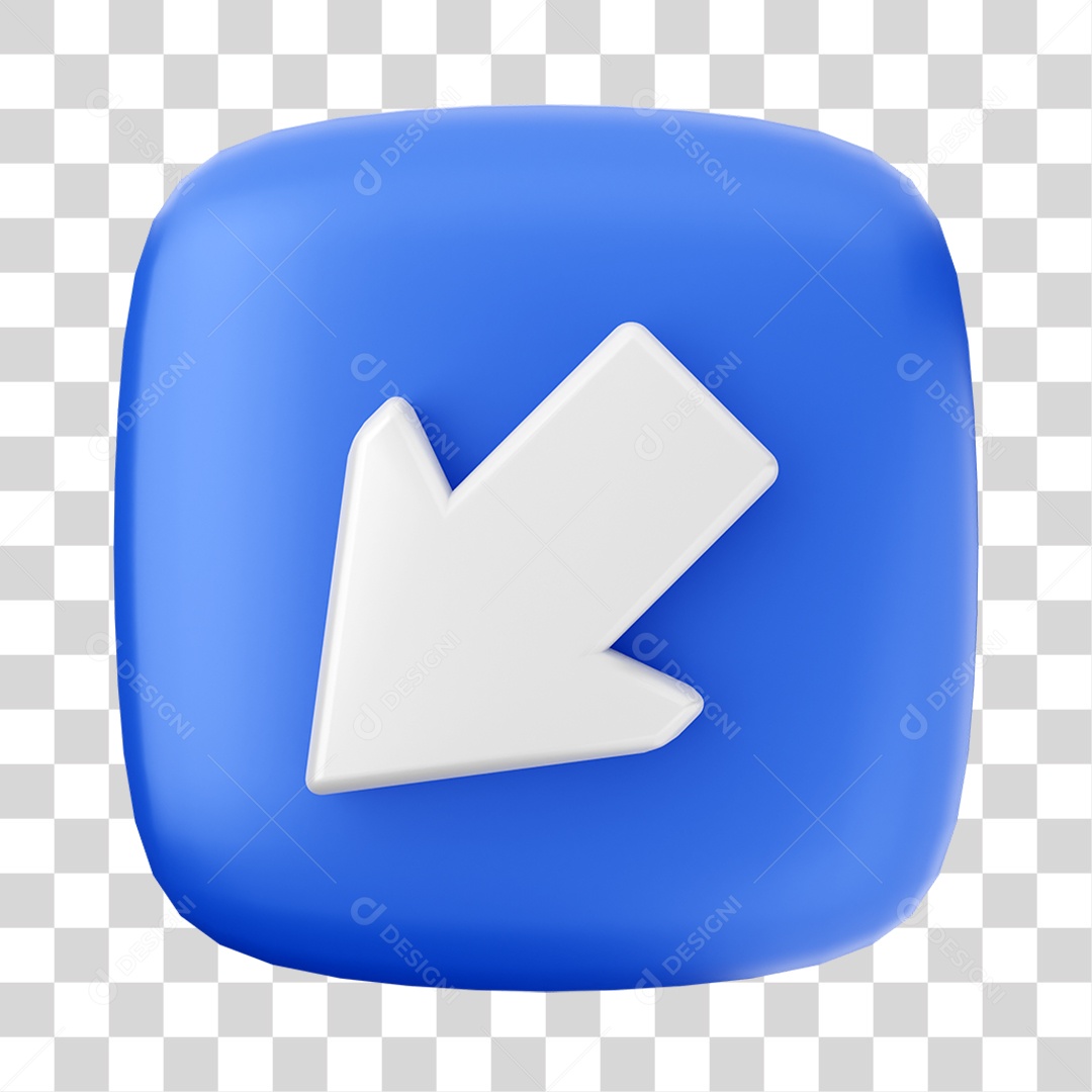 Ícone 3D Setas Para Composição PNG Transparente