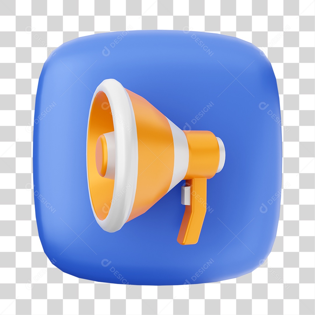 Ícone 3D Alto Falante Para Composição PNG Transparente