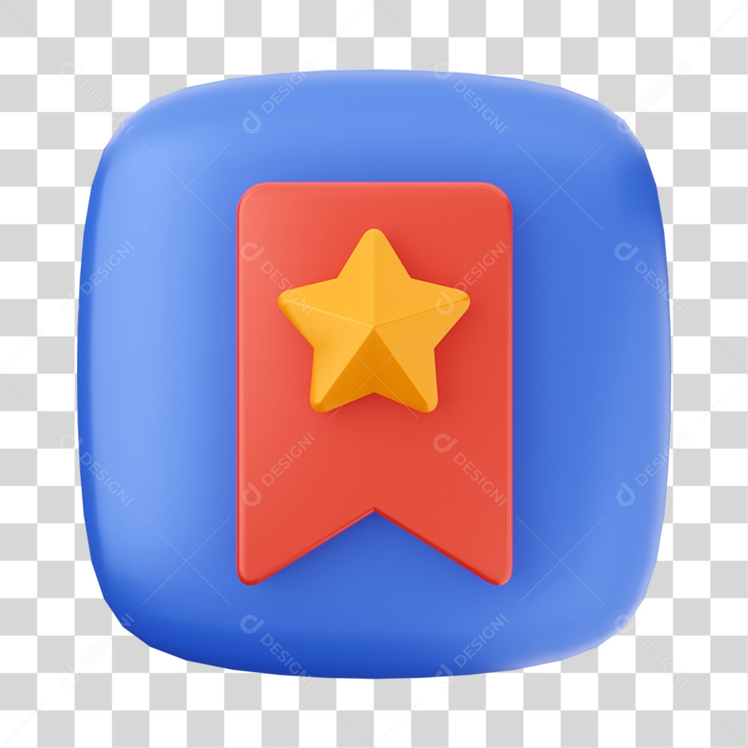 Ícone 3D Medalha Para Composição PNG Transparente