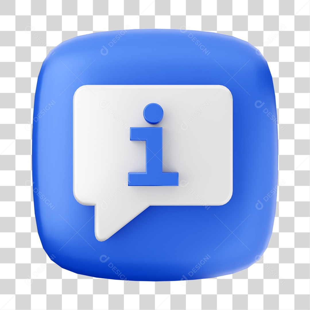 Ícone 3D Notificação Para Composição PNG Transparente