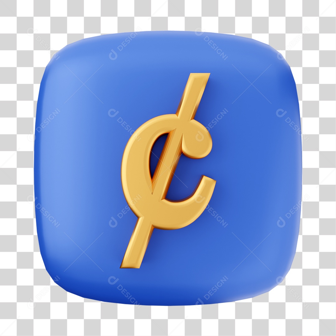 Ícone 3D Moeda Para Composição PNG Transparente