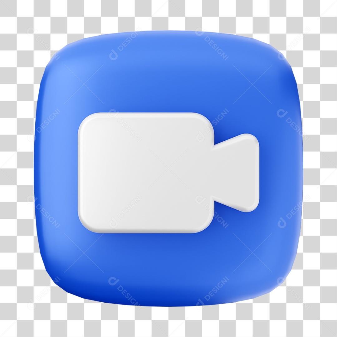 Ícone 3D Câmera Para Composição PNG Transparente