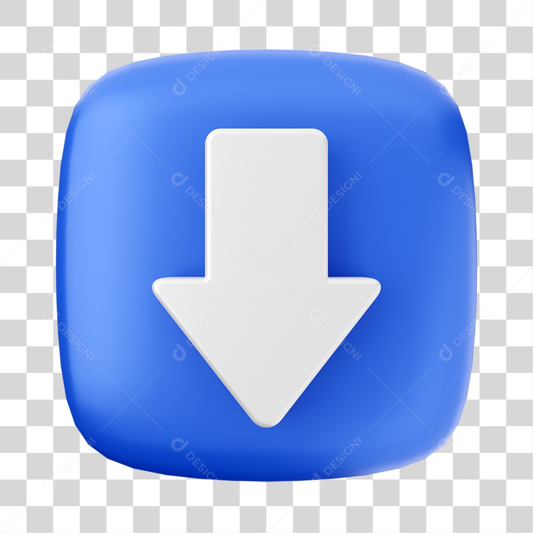 Ícone 3D Setas Para Composição PNG Transparente