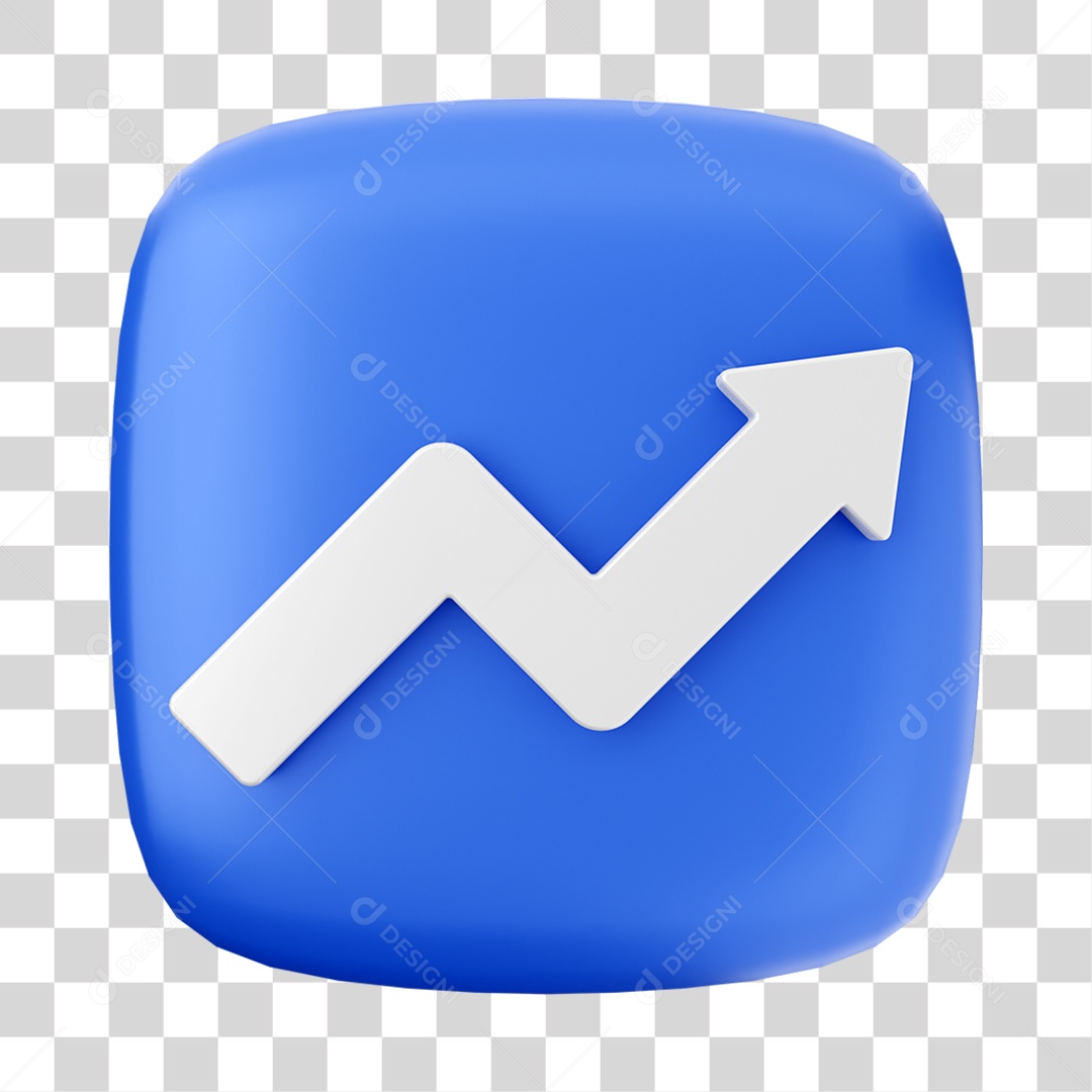 Ícone 3D Gráficos Para Composição PNG Transparente