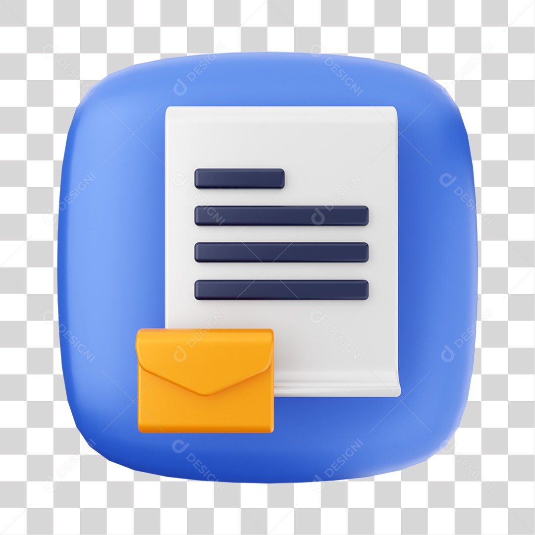 Ícone 3D Texto Para Composição PNG Transparente