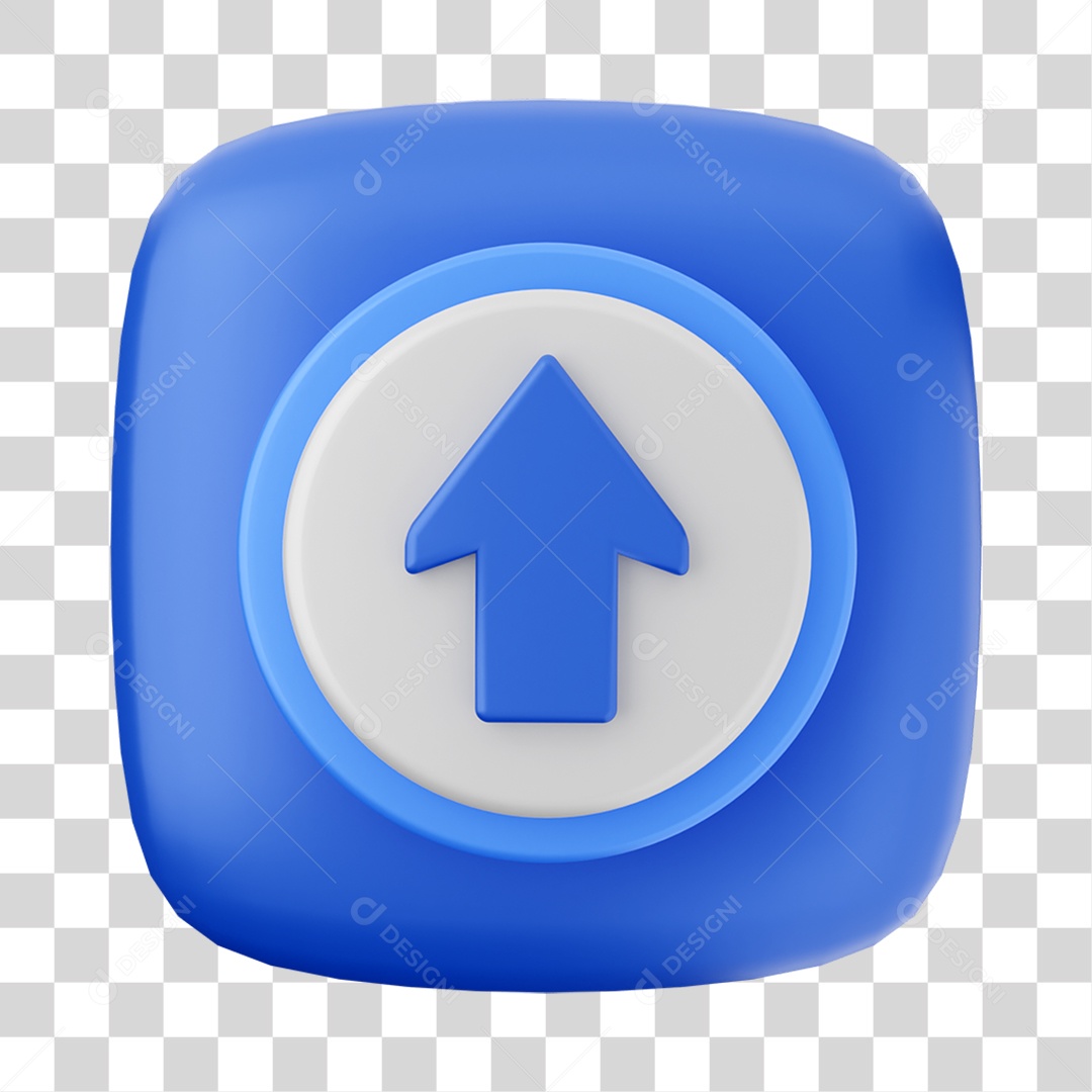 Ícone 3D Setas Para Composição PNG Transparente