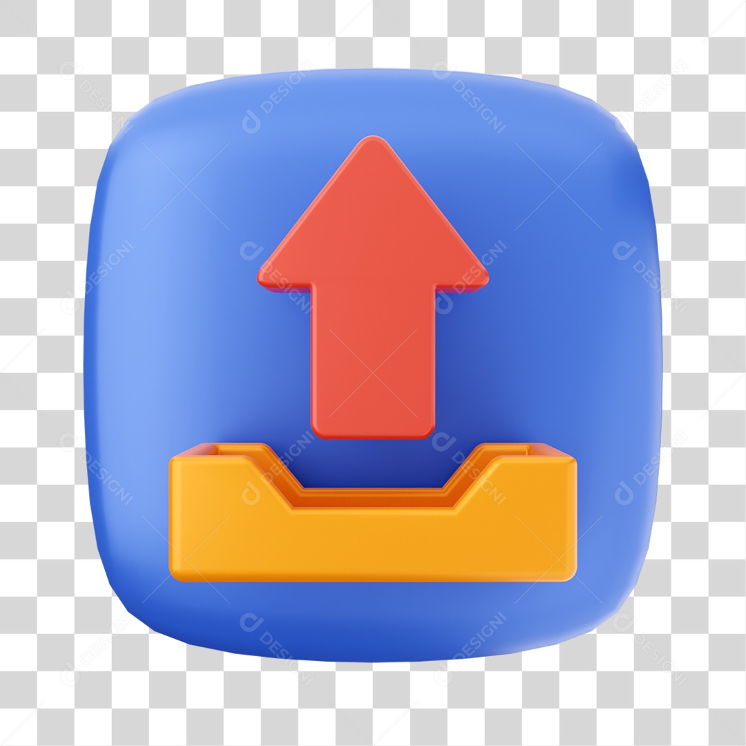 Ícone 3D Envio Para Composição PNG Transparente