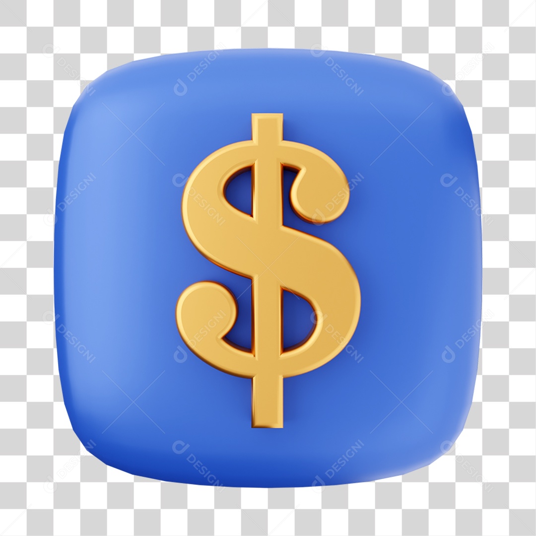 Ícone 3D Dinheiro Para Composição PNG Transparente