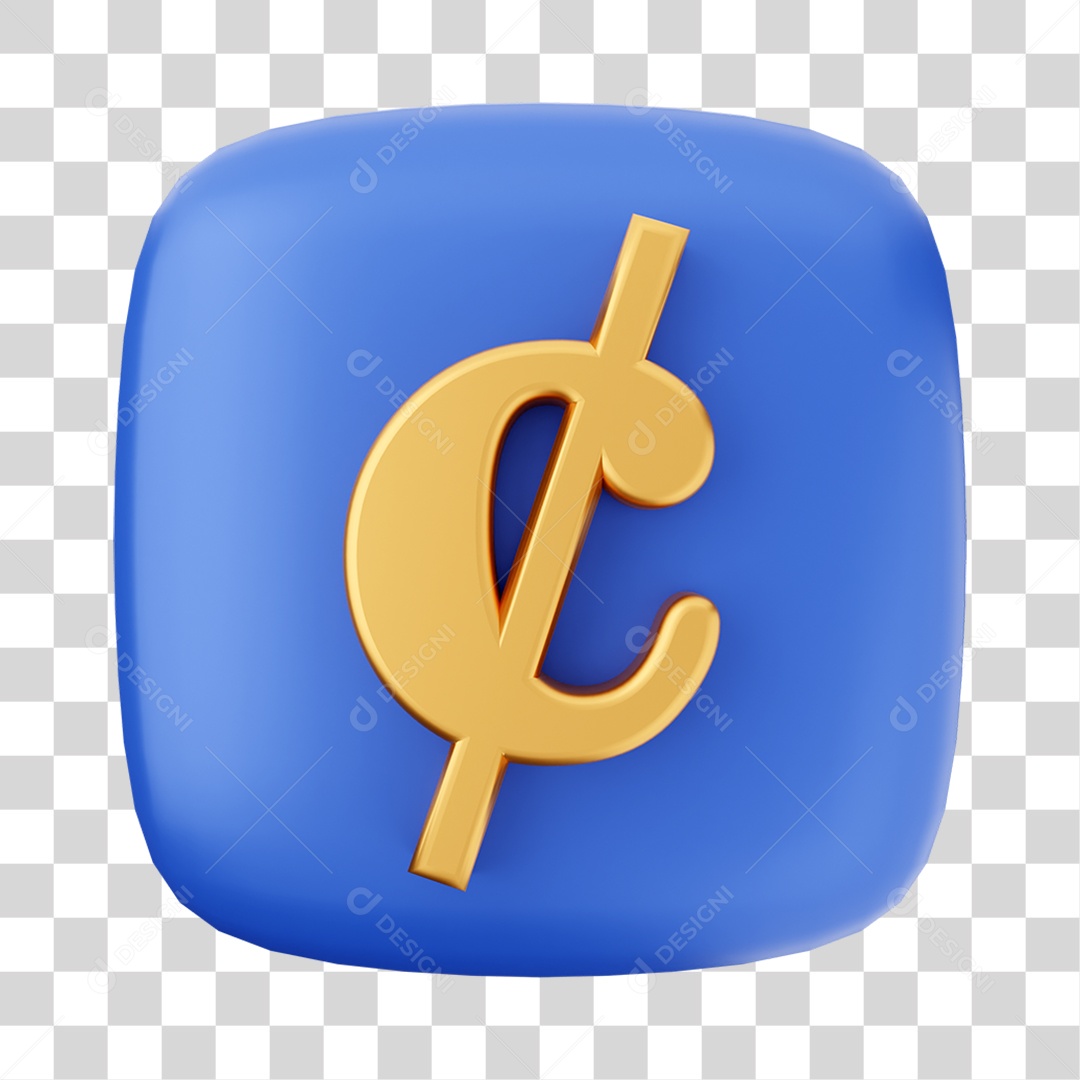 Ícone 3D Moeda Para Composição PNG Transparente