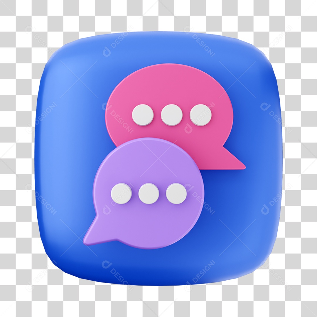 Ícone 3D Notificação Para Composição PNG Transparente