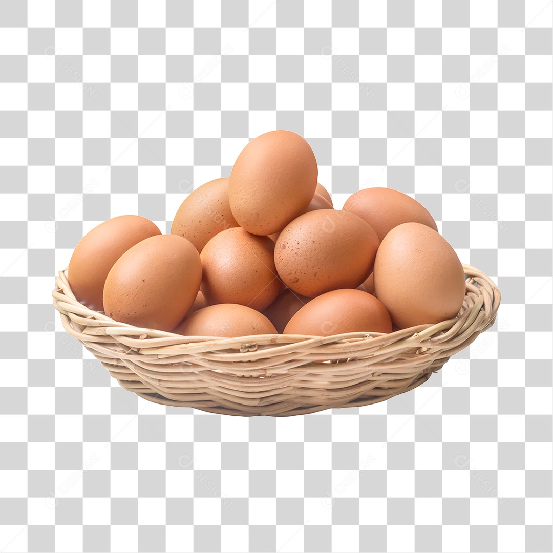 Ovos em Uma Cesta PNG Transparente