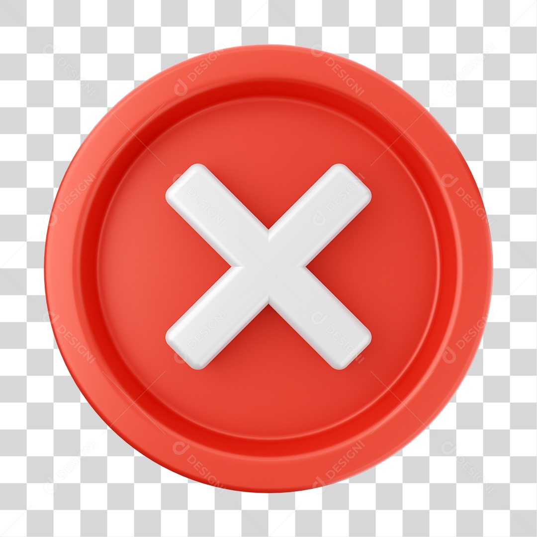 Elemento 3D Interface de Usuário para Composição PNG Transparente