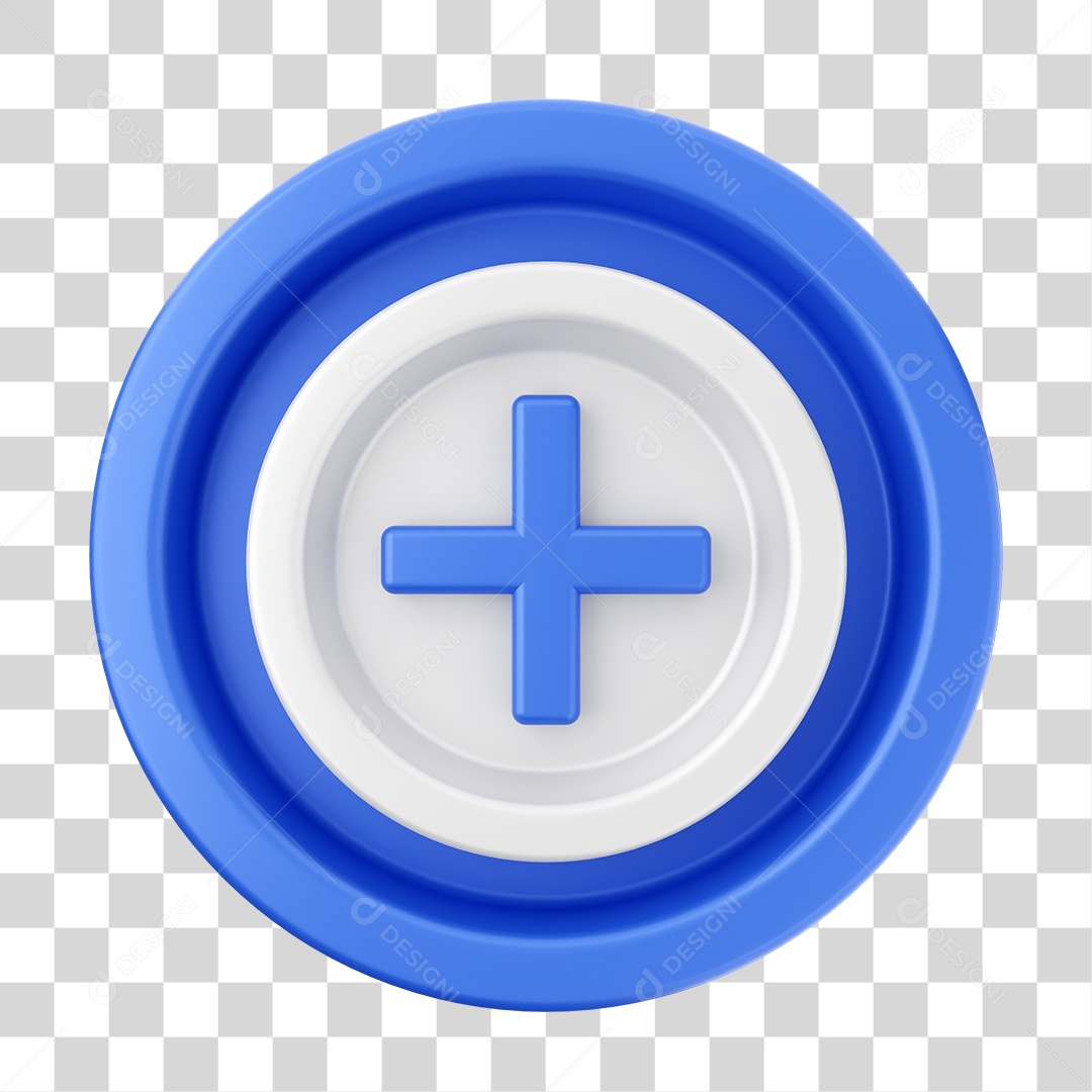 Elemento 3D Interface de Usuário para Composição PNG Transparente