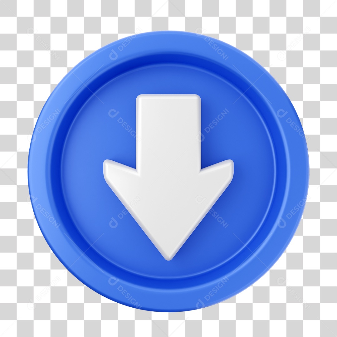 Elemento 3D Interface de Usuário Setas para Composição PNG Transparente