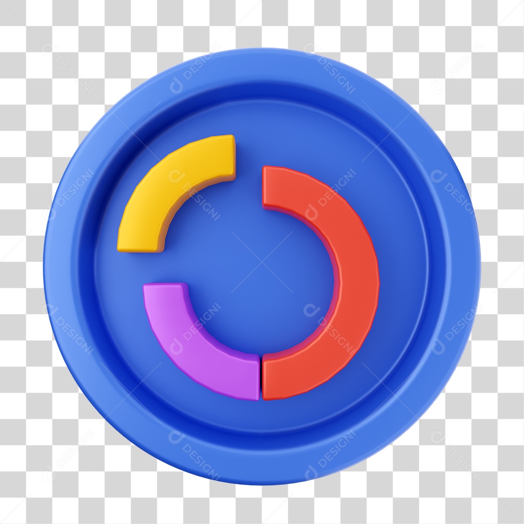 Elemento 3D Interface de Usuário Gráficos para Composição PNG Transparente