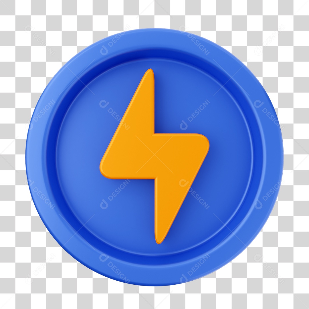 Elemento 3D Interface de Usuário Raio para Composição PNG Transparente