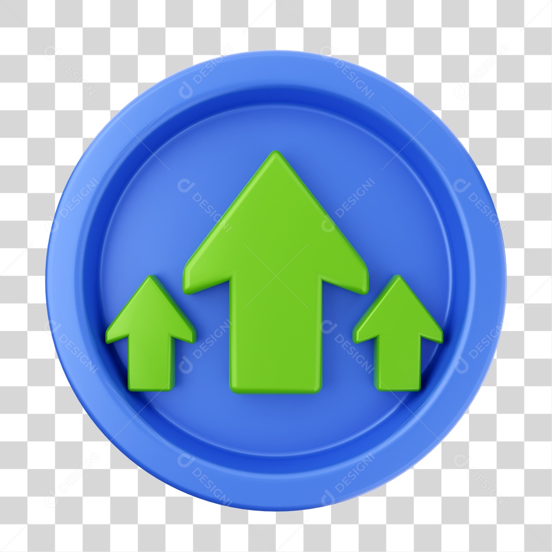 Elemento 3D Interface de Usuário Gráficos para Composição PNG Transparente