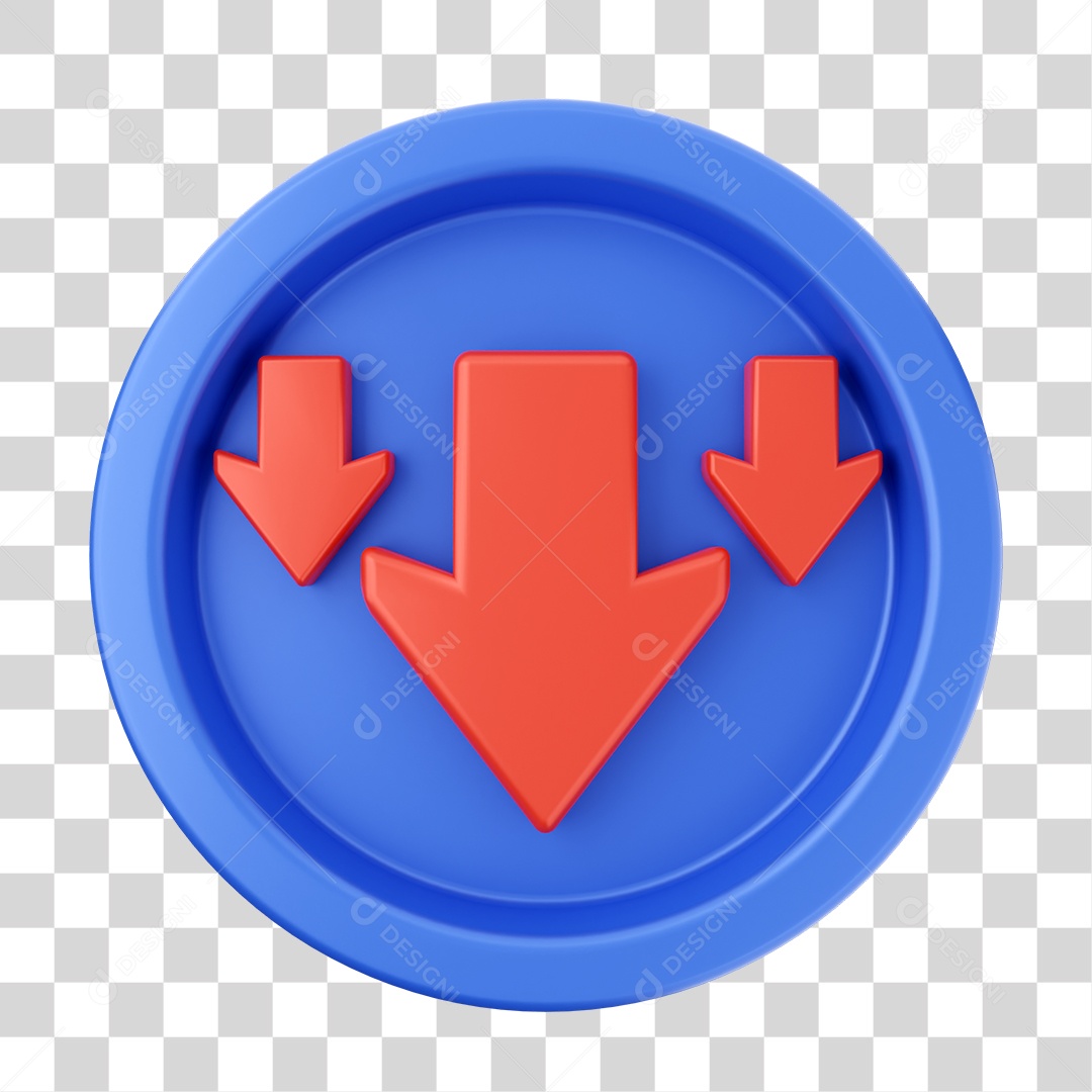 Elemento 3D Interface de Usuário Gráficos para Composição PNG Transparente