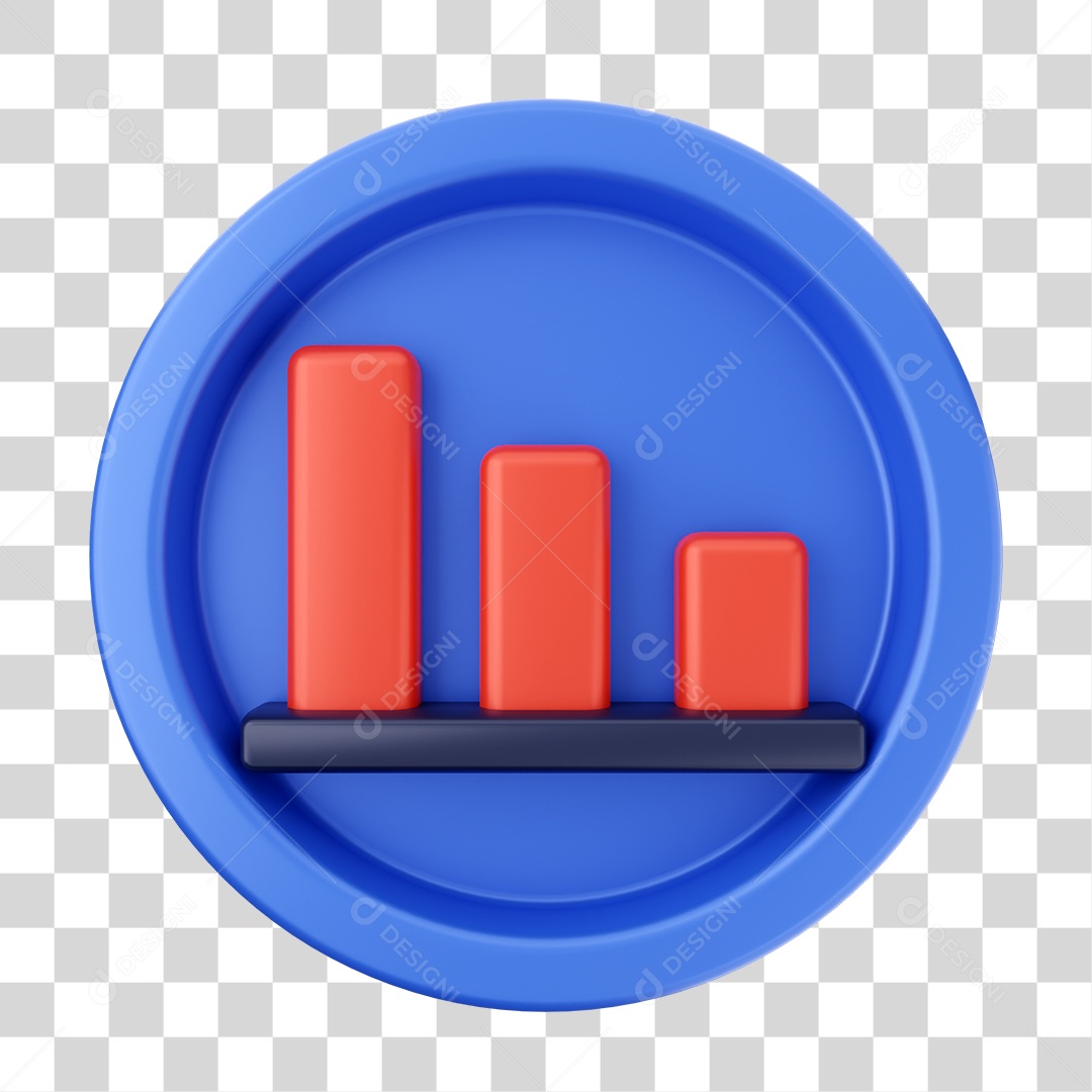 Elemento 3D Interface de Usuário Gráficos para Composição PNG Transparente