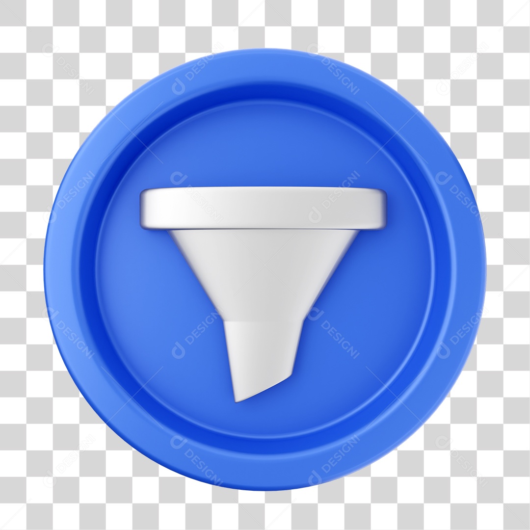 Elemento 3D Interface de Usuário para Composição PNG Transparente