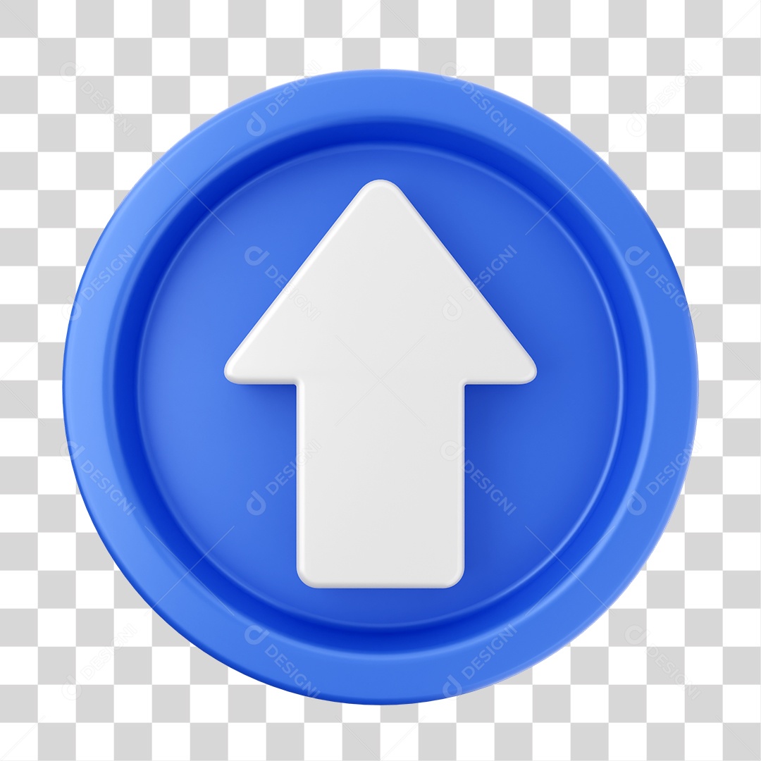 Elemento 3D Interface de usuário Envio para Composição PNG Transparente