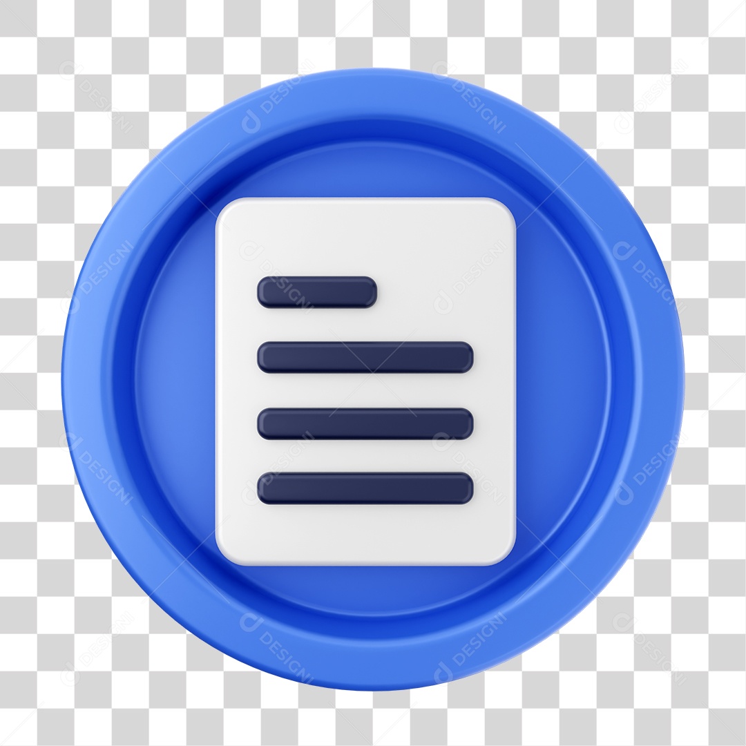 Elemento 3D Interface de usuário Texto para Composição PNG Transparente