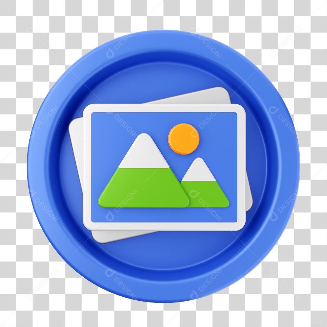 Elemento 3D Interface de usuário para Composição PNG Transparente