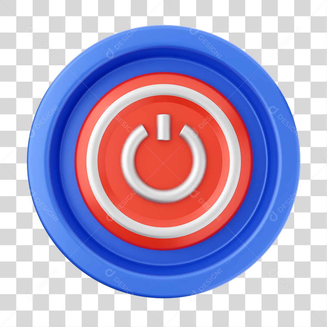 Elemento 3D Interface de usuário para Composição PNG Transparente