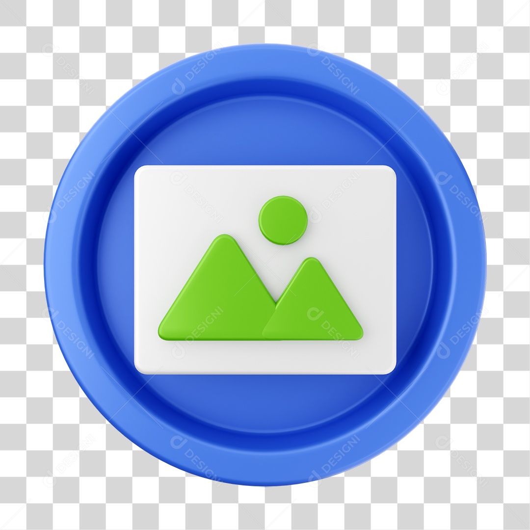 Elemento 3D Interface de usuário para Composição PNG Transparente