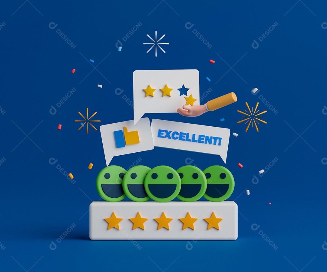 Renderização 3D Conceito avaliação