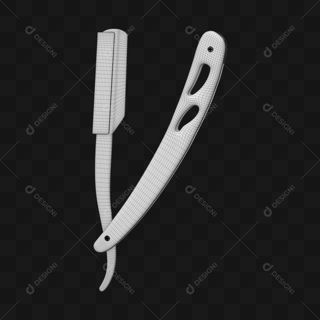 Navalha de Barbeiro - Modelo 3D