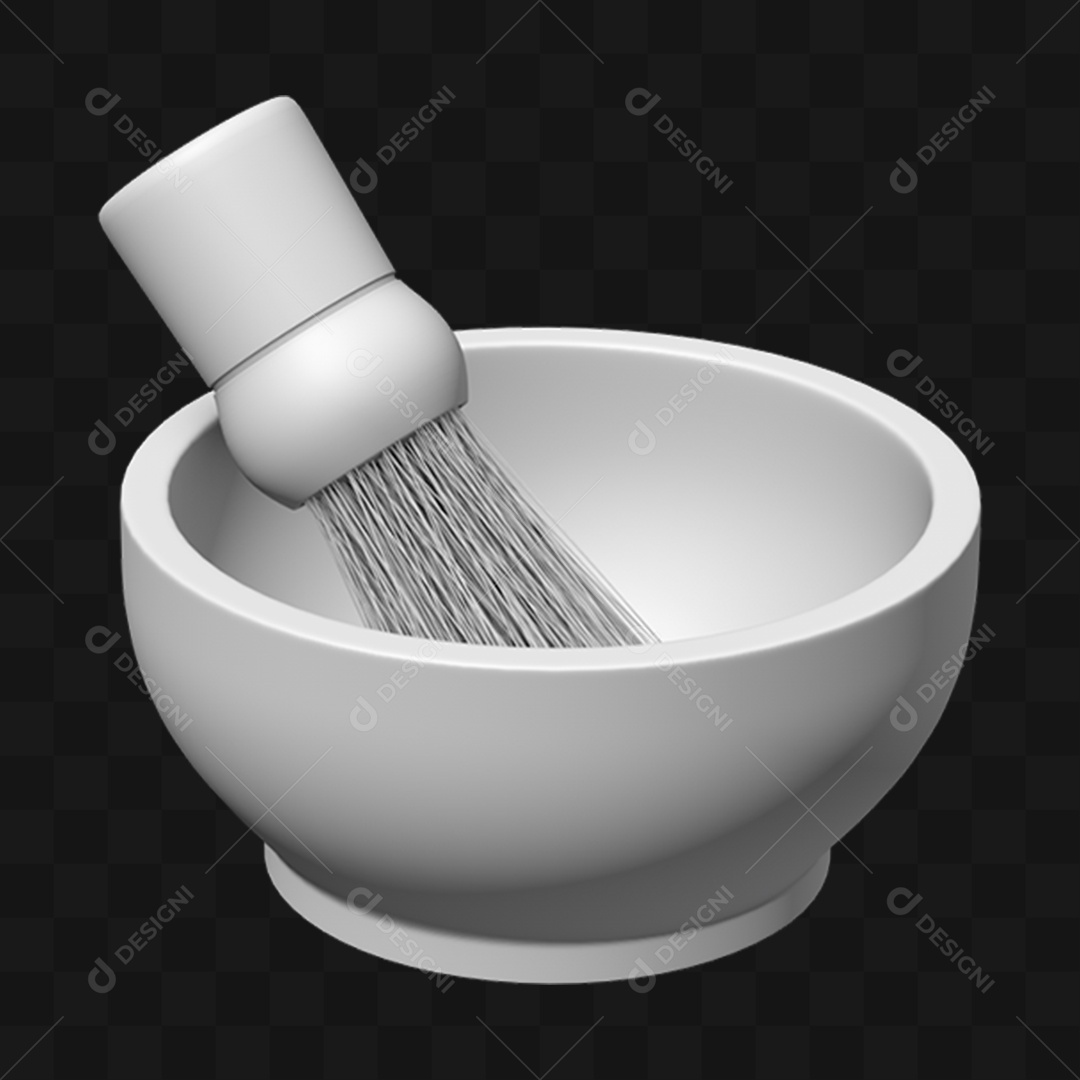 Pincel de Barbeiro - Modelo 3D