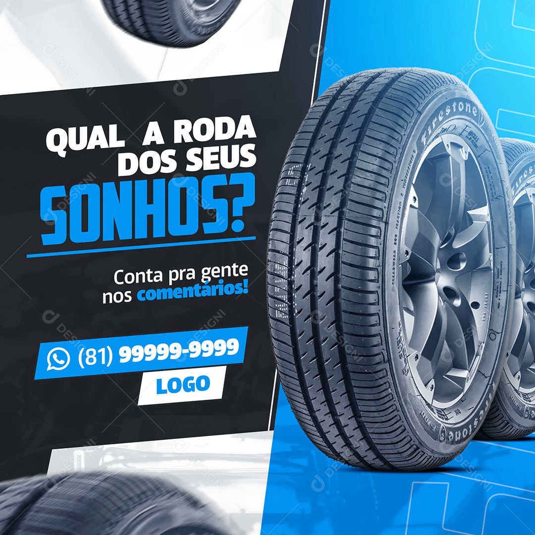 What is the Wheel of Your Dreams Mechanical Workshop Social Media Editable PSD