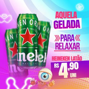 Aquela Gelada para Relaxar Heineken Cervejaria BBB Social Media PSD Editável