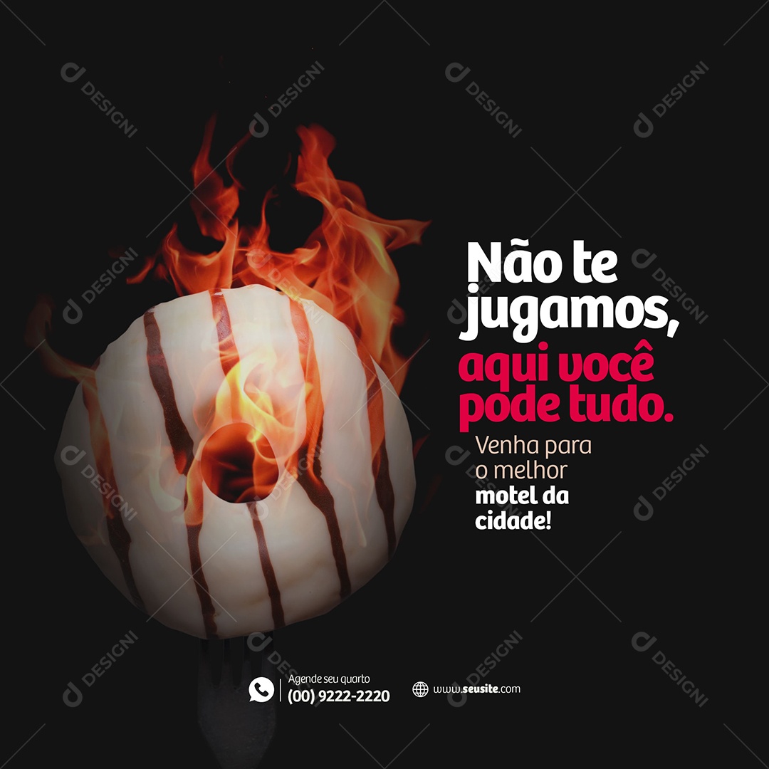 Venha Para o Melhor Motel da Cidade! Social Media PSD Editável