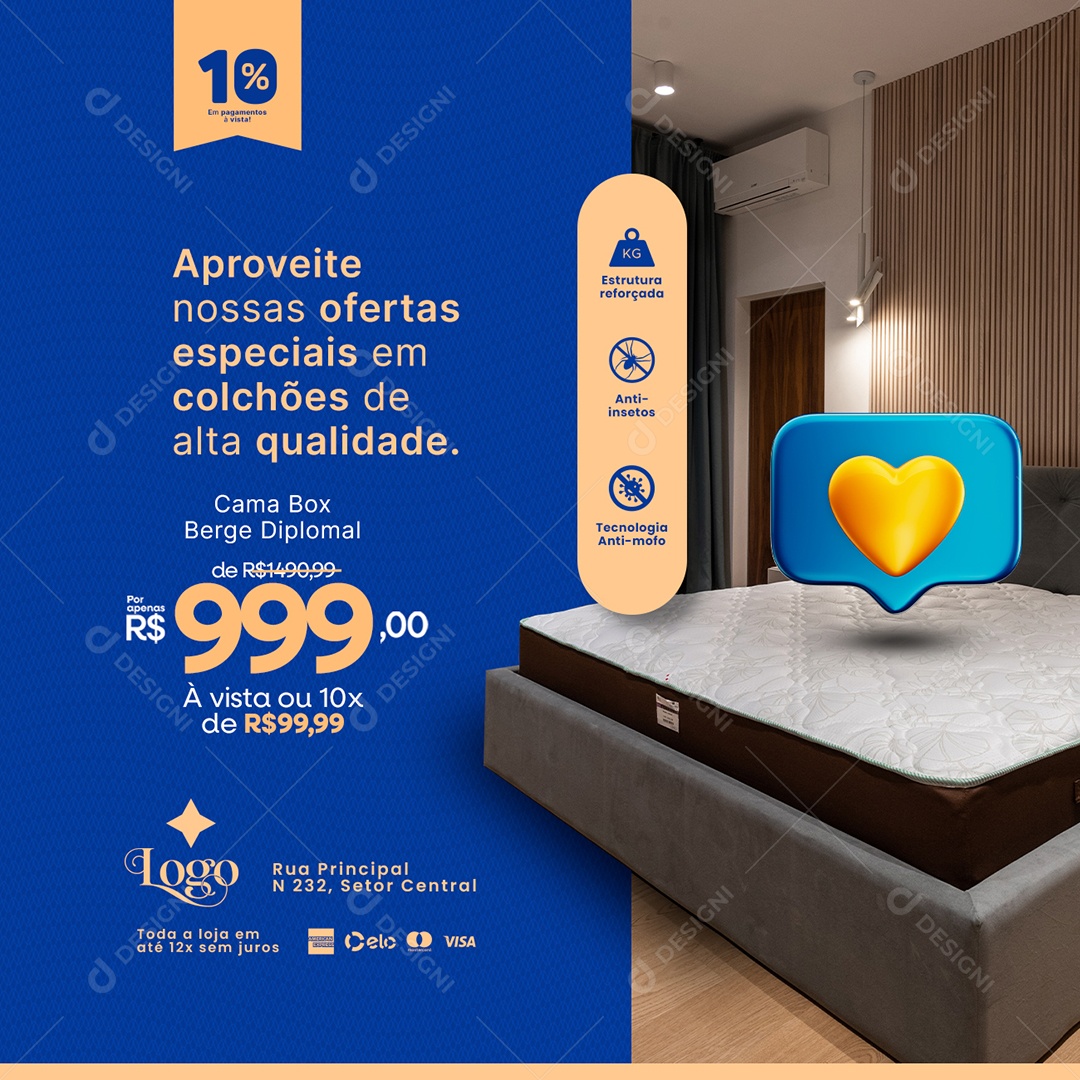 Campanha Publicitária Aproveite nossas Ofertas Especiais Social Media PSD Editável