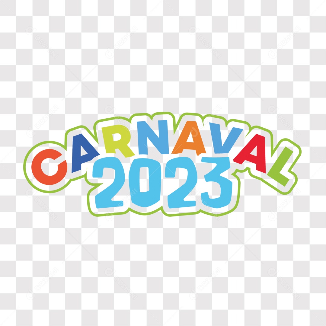 Lettering Carnaval 2023 EPS + PNG