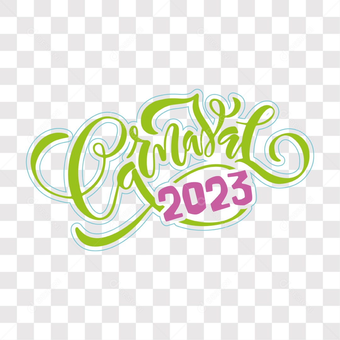 Lettering Carnaval 2023 EPS + PNG