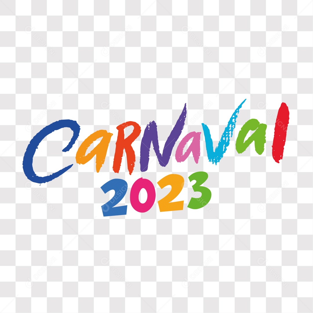 Lettering Carnaval 2023 EPS + PNG