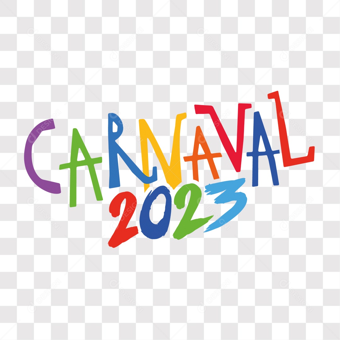 Lettering Carnaval 2023 EPS + PNG