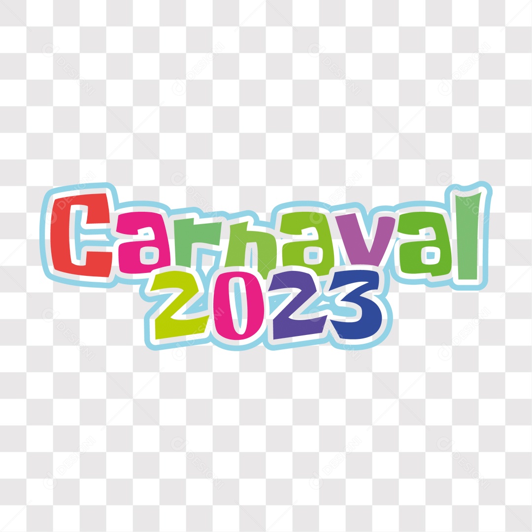 Lettering Carnaval 2023 EPS + PNG