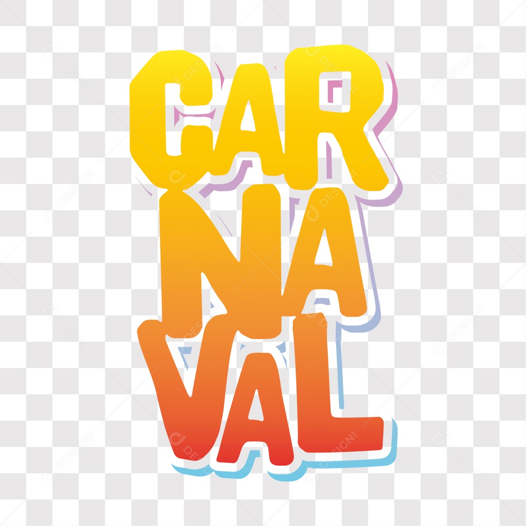 Lettering Carnaval EPS + PNG