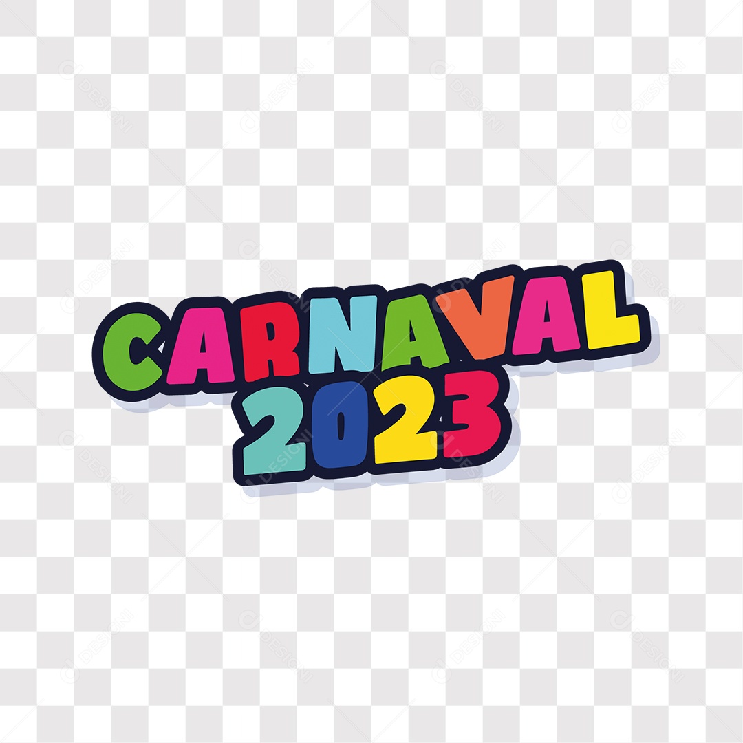 Lettering Carnaval 2023 EPS + PNG