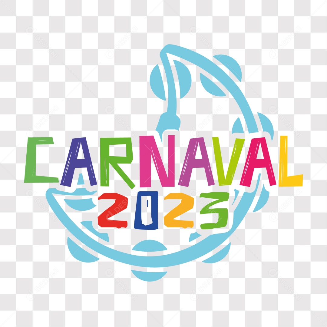 Lettering Carnaval 2023 EPS + PNG