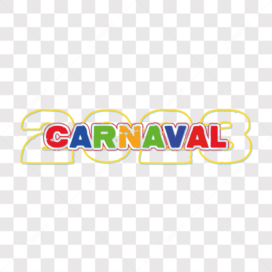 Lettering Carnaval 2023 EPS + PNG