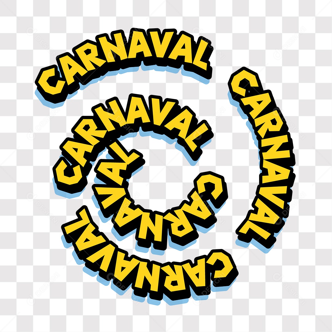 Lettering Carnaval EPS + PNG