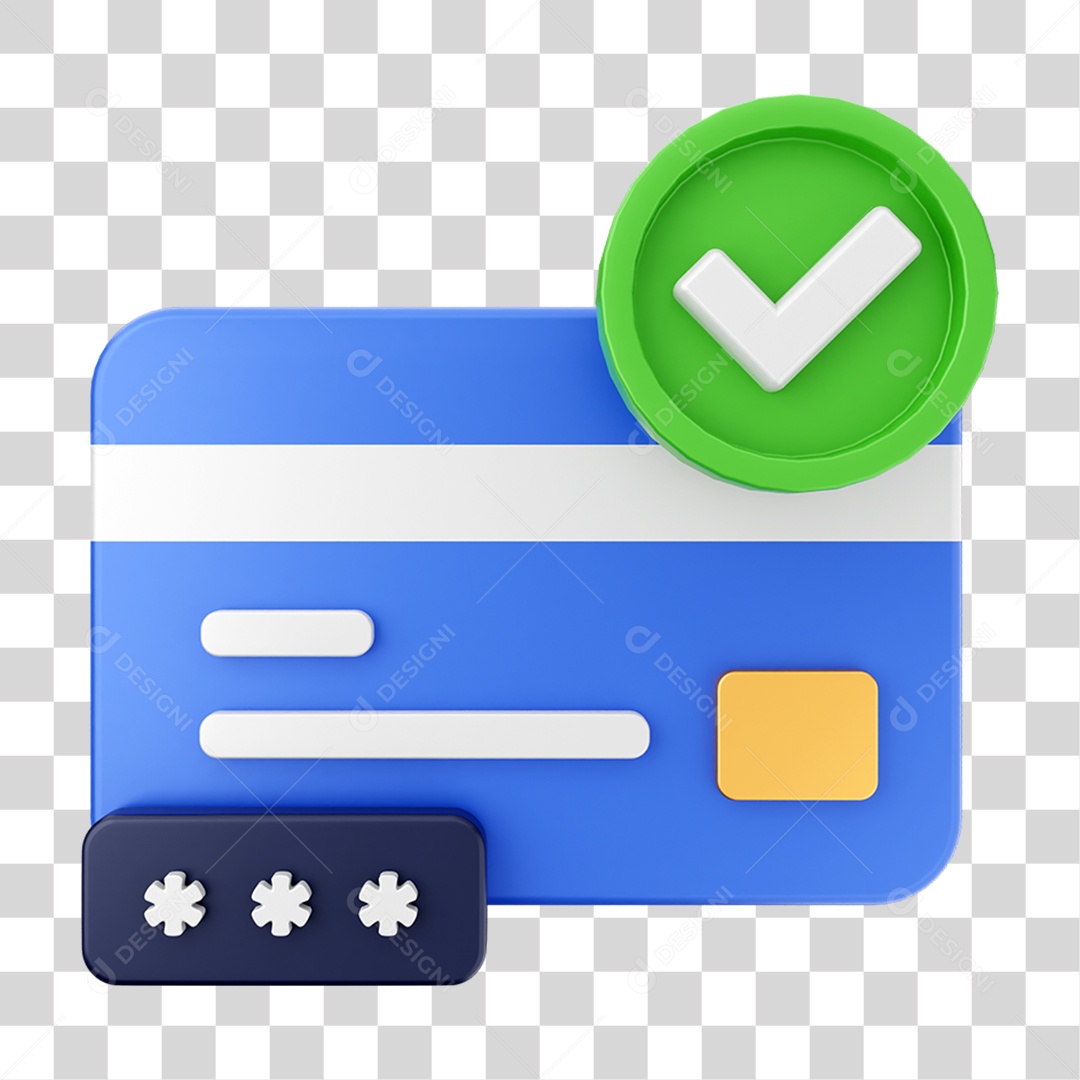 Elemento 3D Ícone de Pagamento PNG Transparente