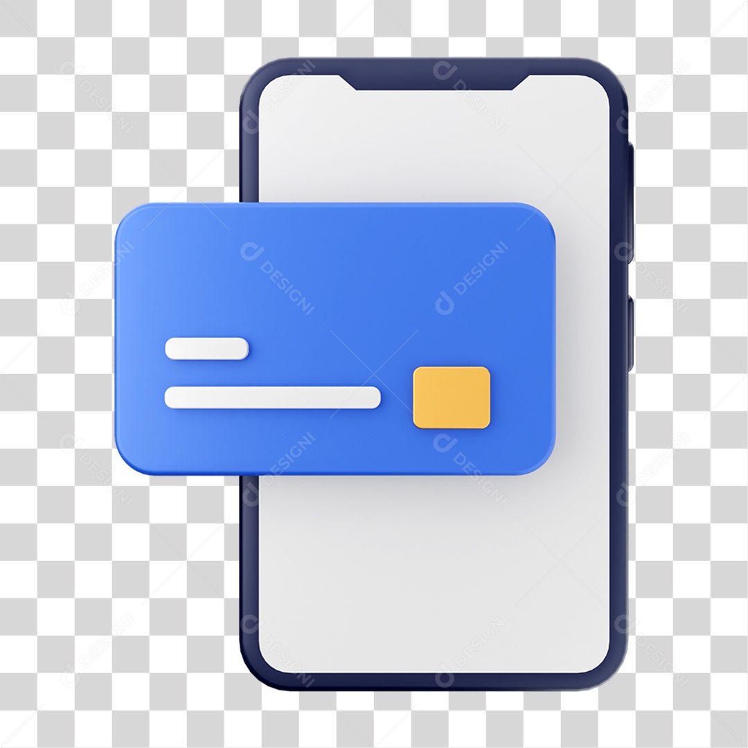 Elemento 3D Ícone de Pagamento PNG Transparente