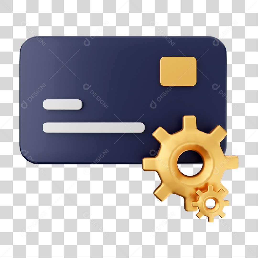 Elemento 3D Ícone de Pagamento PNG Transparente